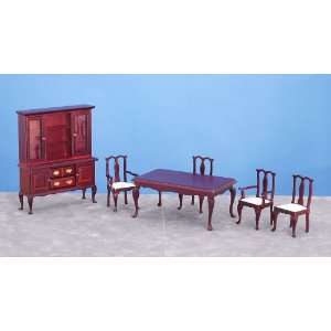  Dollhouse Miniature Dining Room Set: Toys & Games