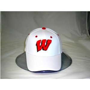  Wisconsin Badgers Adult One Fit Hat: Sports & Outdoors