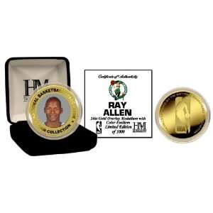  Ray Allen 24Kt Gold And Color Coin
