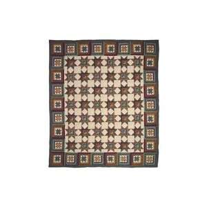  Setting Star, Luxury King Quilt 120 X 106 In.: Home 