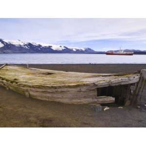  Whaling Boat on Beach at Whalers Bay, Deception Island, Antarctica 