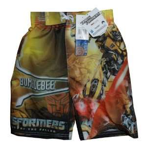   Optimus Prime Bumblebee Swim Trunks Bathing Suits Shorts Boy Size 5