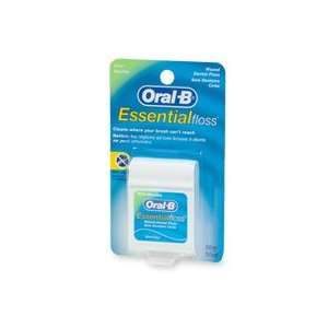 Oral B Essentialfloss Waxed Dental Floss, Mint 55yd 3pk
