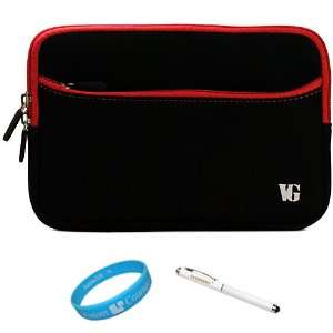  Black with Red Trim Carrying Sleeve for Samsung GALAXY Tab 
