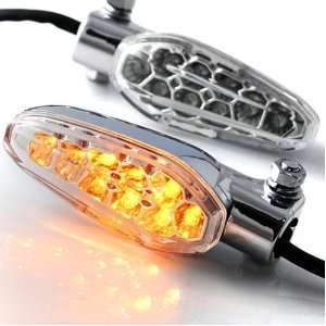  Front LED Turn Signals Light For Harley Davidson Softail 