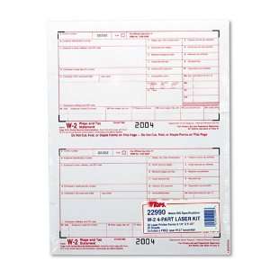 Tax Forms for Laser Printers, 4 Part Carbonless, 50 Loose Form 