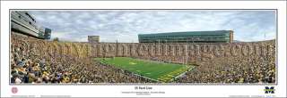 University of Michigan Stadium Panoramic Print Picture 13.5x39 Poster 