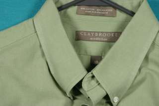 Claybrooke Green Cotton Short Sleeve Shirt Size Big 2X  