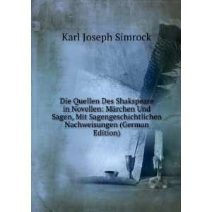   , Volumes 1 2 (German Edition) Karl Joseph Simrock Books