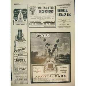    1906 Advert Argyll Car Liqueur Pippermint EllimanS
