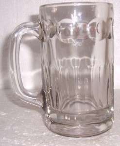 ROOT BEER LOGO LARGE CLEAR GLASS STEIN MUG  