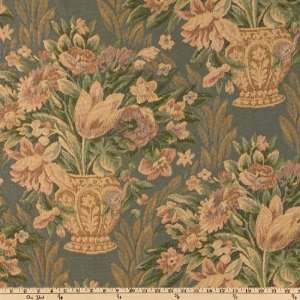  54 Wide Emily Floral Jacquard Green Fabric By The Yard 