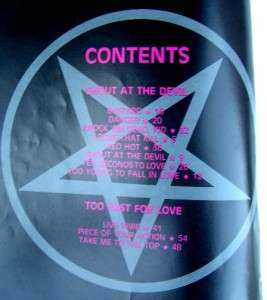 MOTLEY CRUE SHOUT AT THE DEVIL FAST VINTAGE SONG BOOK  