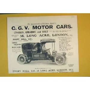   Advert Motor Cars Charron Girardot Voigt London Print