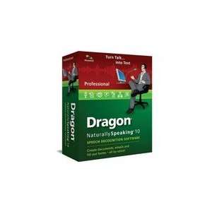Nuance Dragon NaturallySpeaking v.10.0 Professional Voice Recognition 