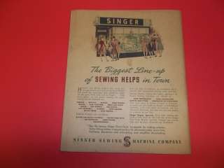   Rare 1942 Singer Make Over Guide Sewing Instructions and Ideas Booklet