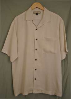   Silk Sailing Sail Boat Camp shirt sz M with Coconut Buttons  