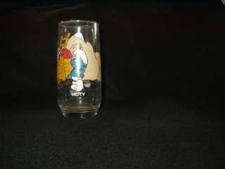 Vintage 1982   1983 Wallace Berrie & Co. SMURF Cartoon Glasses  