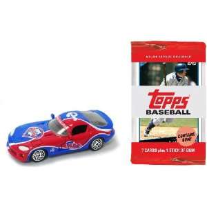  MLB Ertl 1:64 Dodge Viper   Phillies with 10 Packs of 