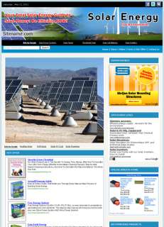 Making Money Solar Energy Guide Affiliate website Sale  