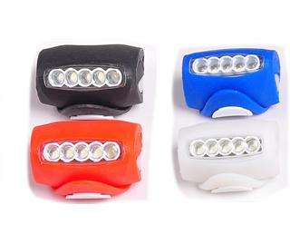 Bike Bicycle 7 LED Silicone Super Frog Head Front Lamp Light Rear 