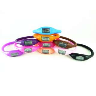 10 pcs Jelly Silicon Minus Sports Bracelet Watch Arj  