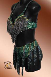 Egyptian Belly Dance/Dancing Costume/ Bra &Belt /XL Set  