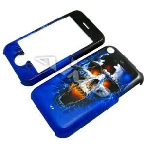   BLUE SKULL snap on cover faceplate for Apple iPhone 