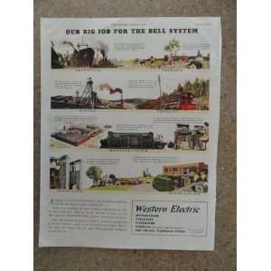 Western Electric, Vintage 40s full page print ad. (our big job for 