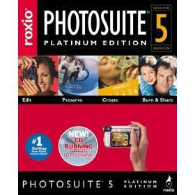 Roxio PhotoSuite 5 Platinum PC CD digital photo editing, photography 