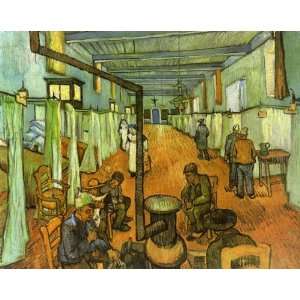  Oil Painting: Ward in the Hospital at Arles: Vincent van 