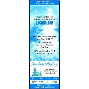  Starry Tree Holiday Party Ticket Invitation Health 