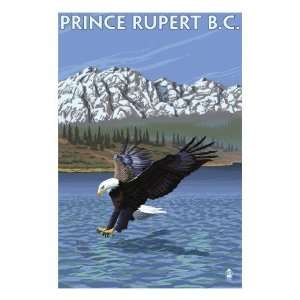  Prince Rupert, BC Canada   Eagle Fishing Premium Poster 