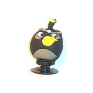  3D Shoe Black Angry Bird   Jibbitz Croc Style: Toys 