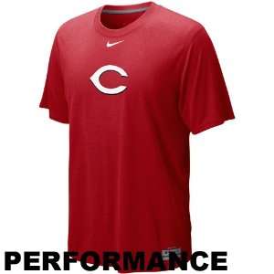 Nike Cincinnati Reds Red Dri FIT Logo Legend Performance T 