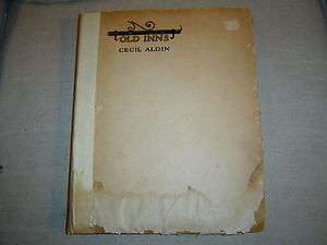 OLD INNS 1921 BY CECIL ALDIN SIGNED, NUMBERED FIRST EDITION ANTIQUE 