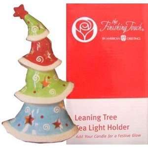  9 LEANING TREE TEA LIGHT HOLDER
