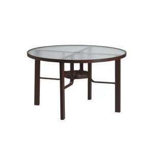   Glass 48 Obscured Glass Round Dining Table Patio, Lawn & Garden