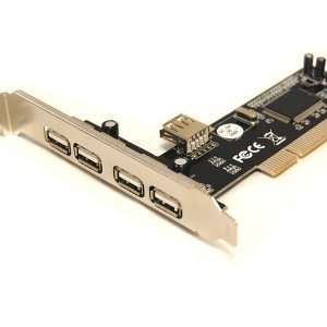   Ports + 1 Internal Port USB 2.0 PCI Card (VIA Chipset) Electronics