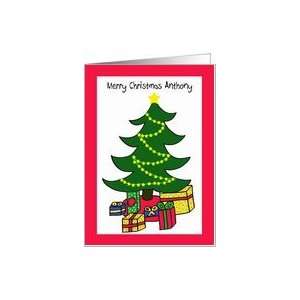  Anthony Christmas Tree Letter from Santa Card Health 