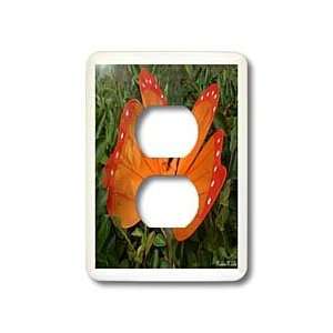 SmudgeArt Photography Art Designs   Orange Butterfly   Light Switch 