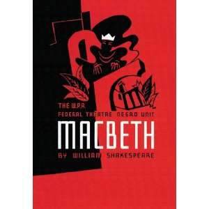  Macbeth WPA Federal Theater Negro Unit 24X36 Giclee Paper 