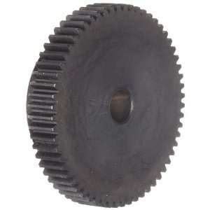 Spur Gear, 20 Degree Pressure Angle, Carbon Steel, Inch, 20 Pitch, 0 