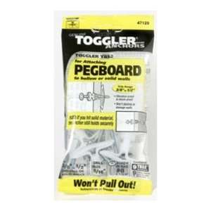 TOGGLER TBS2 Specialty Pegboard Anchors with Screws, USA Made, For #8 