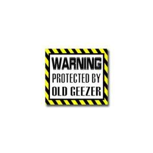  Warning Protected by OLD GEEZER   Over the Hill   Window 