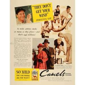   Camel Cigarettes Lou Gehrig   Original Print Ad