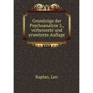   verbesserte und erweiterte Auflage Leo Kaplan Books