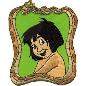 Disney Movie Jungle Book Character Mowgli In Frame Embroidered iron on 