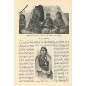  1895 American Indian Beauty Zuni Apache Yuma Moqui 