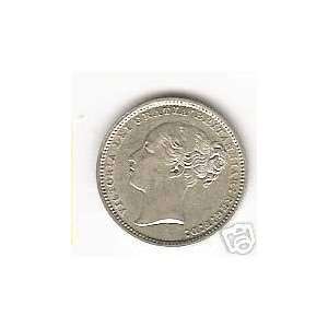 GREAT BRITAIN 1876 SHILLING SILVER COIN 